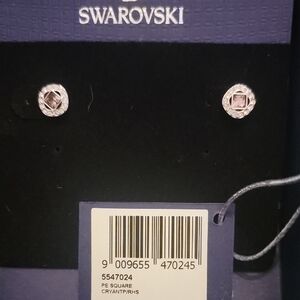 Swarovski Una Angelic Square Stud Earrings